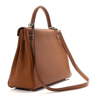 Hermes Togo Kelly Retourne 32 Gold 3 of 9