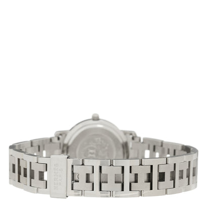 Hermes Stainless Steel 24mm Clipper Quartz Watch Pink 3 of 4