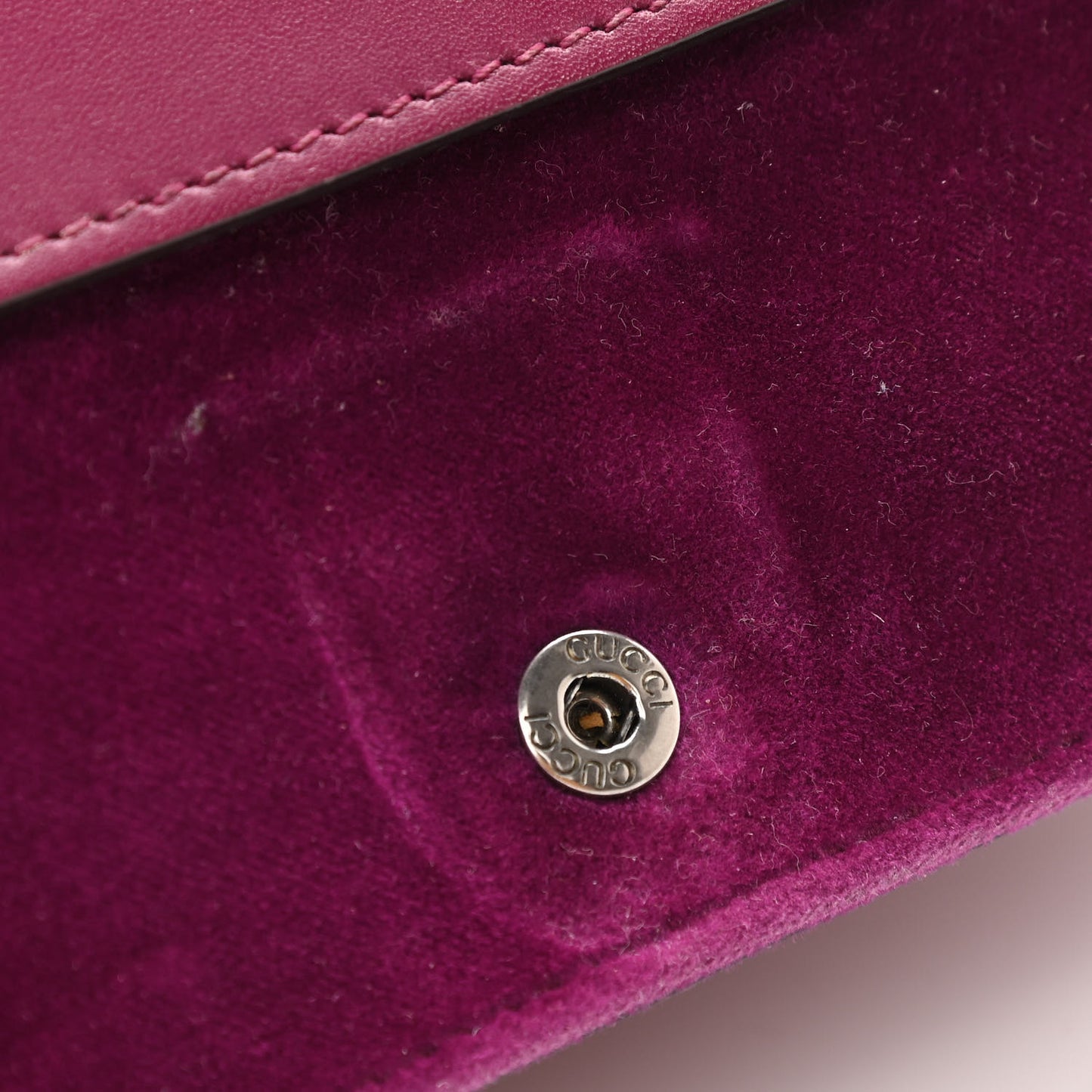 Velvet Super Mini Dionysus Shoulder Bag Fuchsia Violet Cyclamen