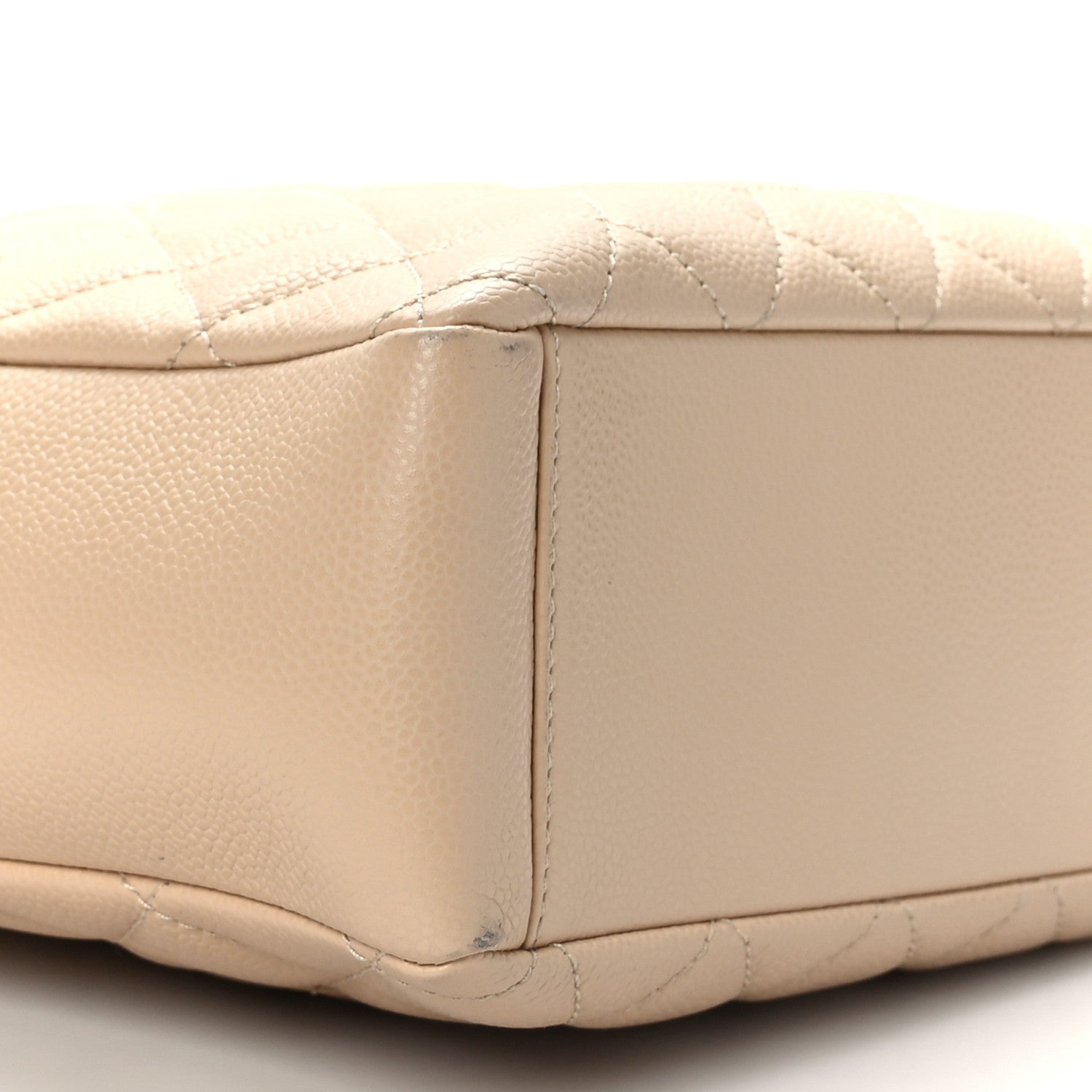 Chanel Caviar Quilted Petit Shopping Tote PST Beige Clair 8 of 9