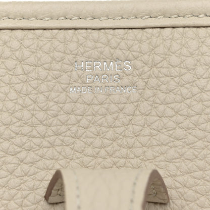 Hermes Taurillon Clemence Evelyne III PM Gris Perle 6 of 10