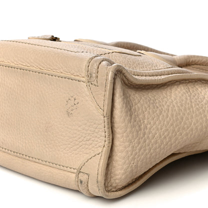 Celine Pebbled Calfskin Nano Luggage Dune 9 of 24