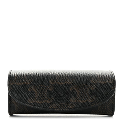 Celine Triomphe Canvas Ring Case Black 1 of 10