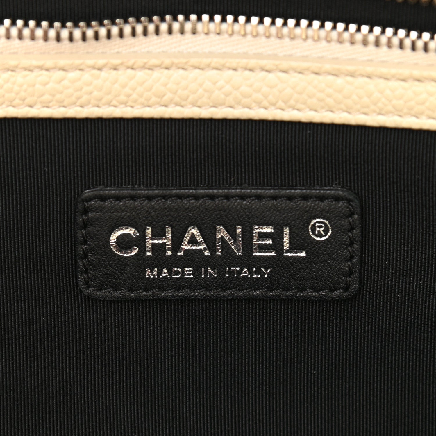 Chanel Caviar Ombre Large Shopping Tote White 6 of 12