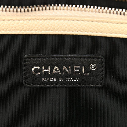 Chanel Caviar Ombre Large Shopping Tote White 6 of 12