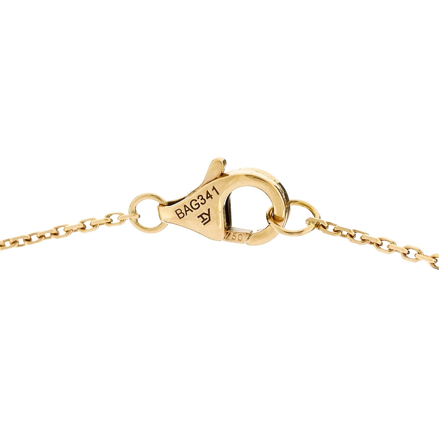 18K Yellow Gold Diamond Chrysoprase XS Amulette de Cartier Pendant Necklace