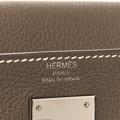 Hermes Togo Kelly Retourne 28 Etoupe 5 of 12