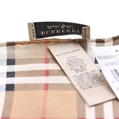 Burberry Silk House Check Triangle Scarf White 5 of 5