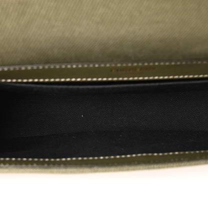 Burberry Canvas Horseferry Print Small Lola Bag Dark Fern Green 5 of 11
