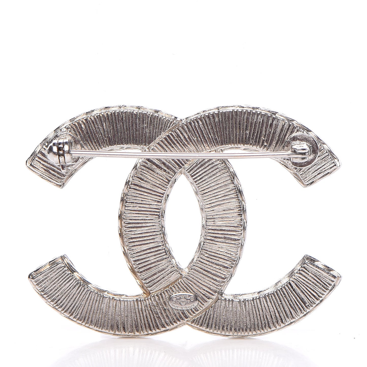 Resin CC Brooch Silver
