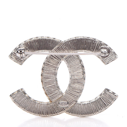 Chanel Resin CC Brooch Silver 3 of 5