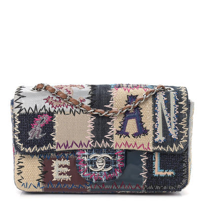 Chanel Denim Tweed Patchwork Medium Single Flap Multicolor 1 of 9
