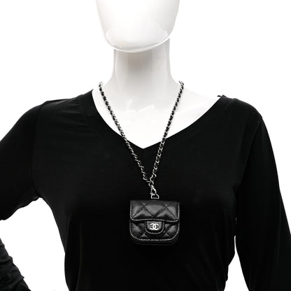 Chanel Caviar Quilted Airpods Pro Case Black 2 of 8