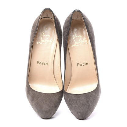 Christian Louboutin Suede Declic 120 Pumps 36 Elephant 5 of 10
