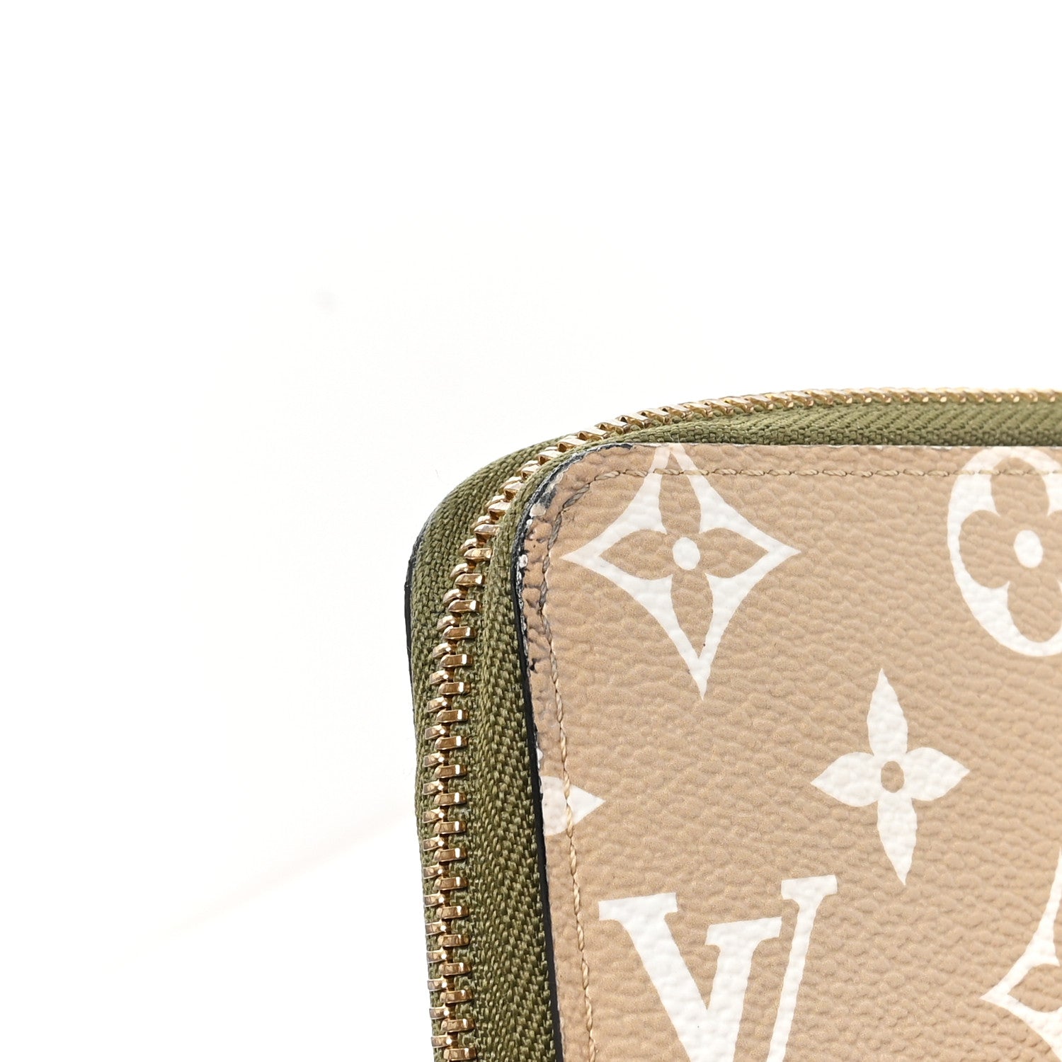 Louis Vuitton Monogram Giant Zippy Wallet Kaki White 7 of 7