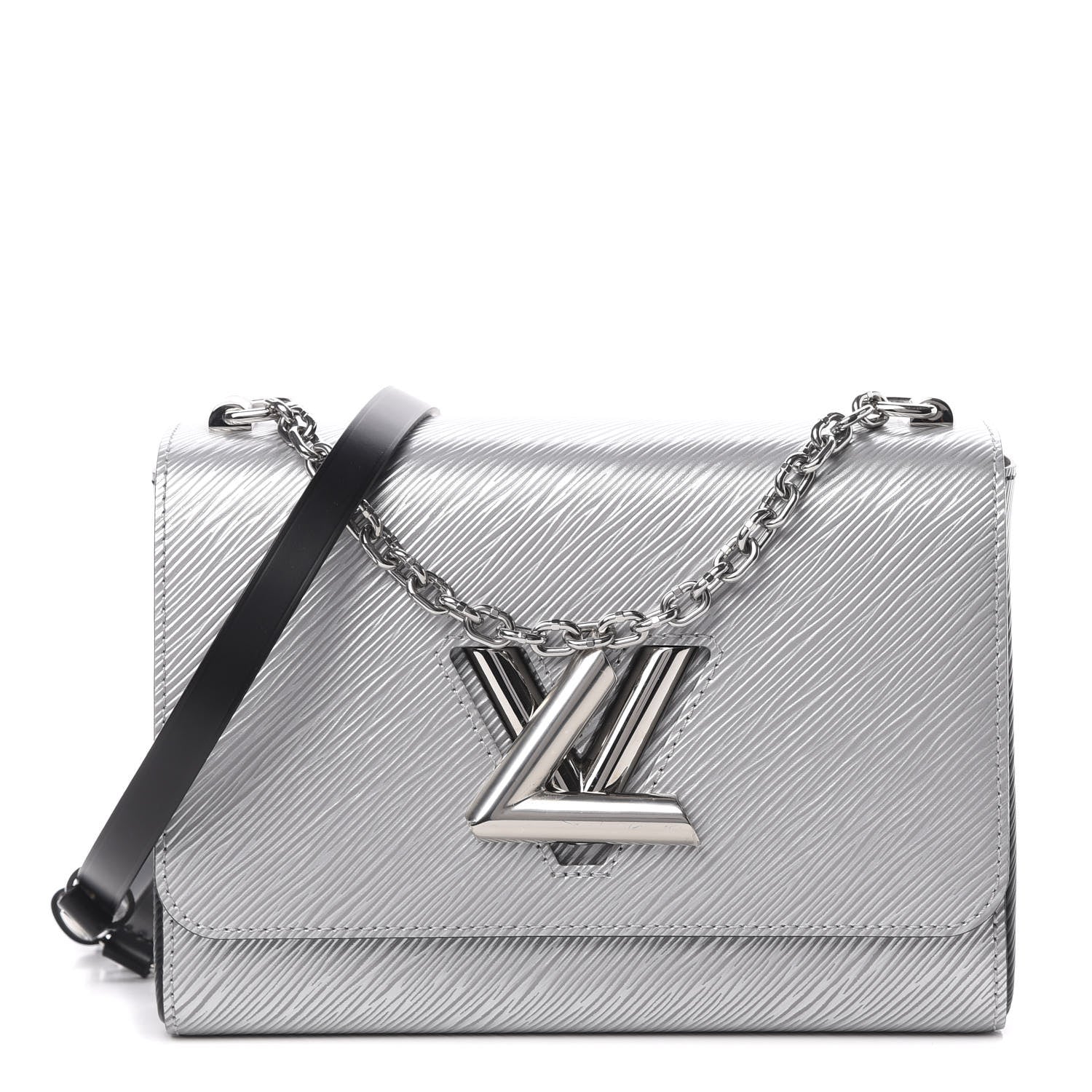 Louis Vuitton Epi Twist Shoulder Bag MM Argent 1 of 12