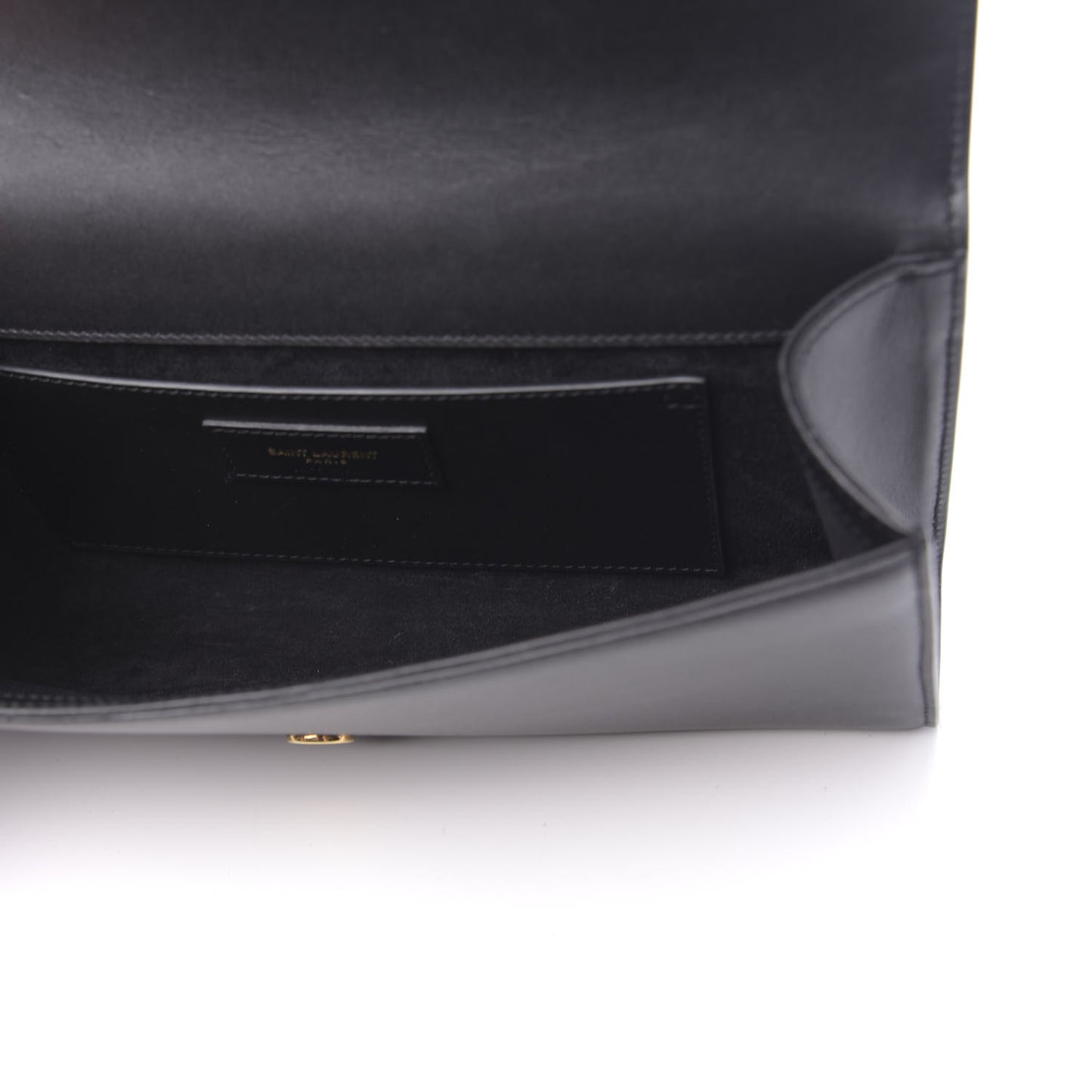 Calfskin Monogram Kate Tassel Clutch Black