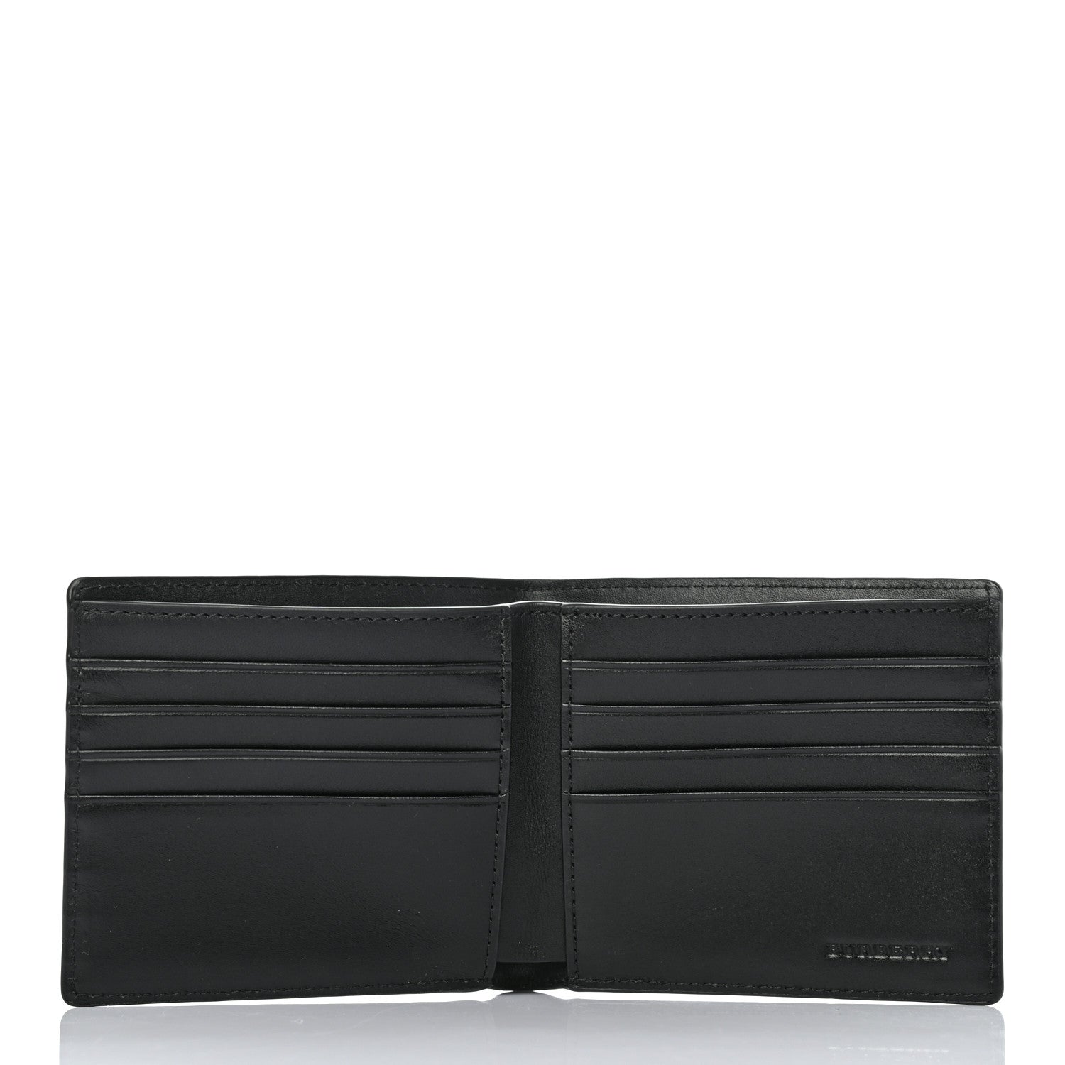 Burberry Coated Canvas Graffiti Print Bi-Fold Wallet Black 5 of 7
