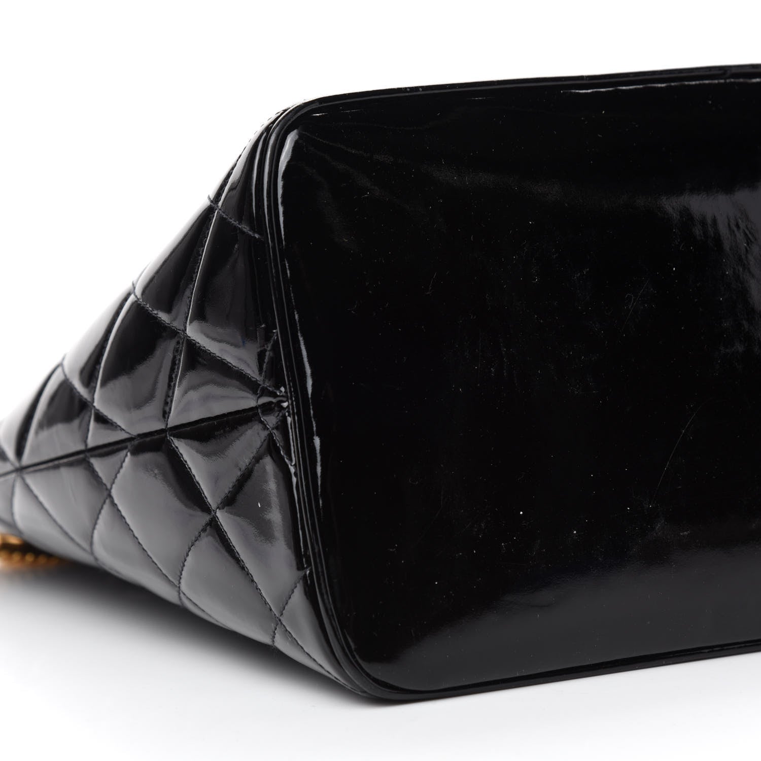 Chanel Patent Quilted Medallion Tote Black 6 of 12