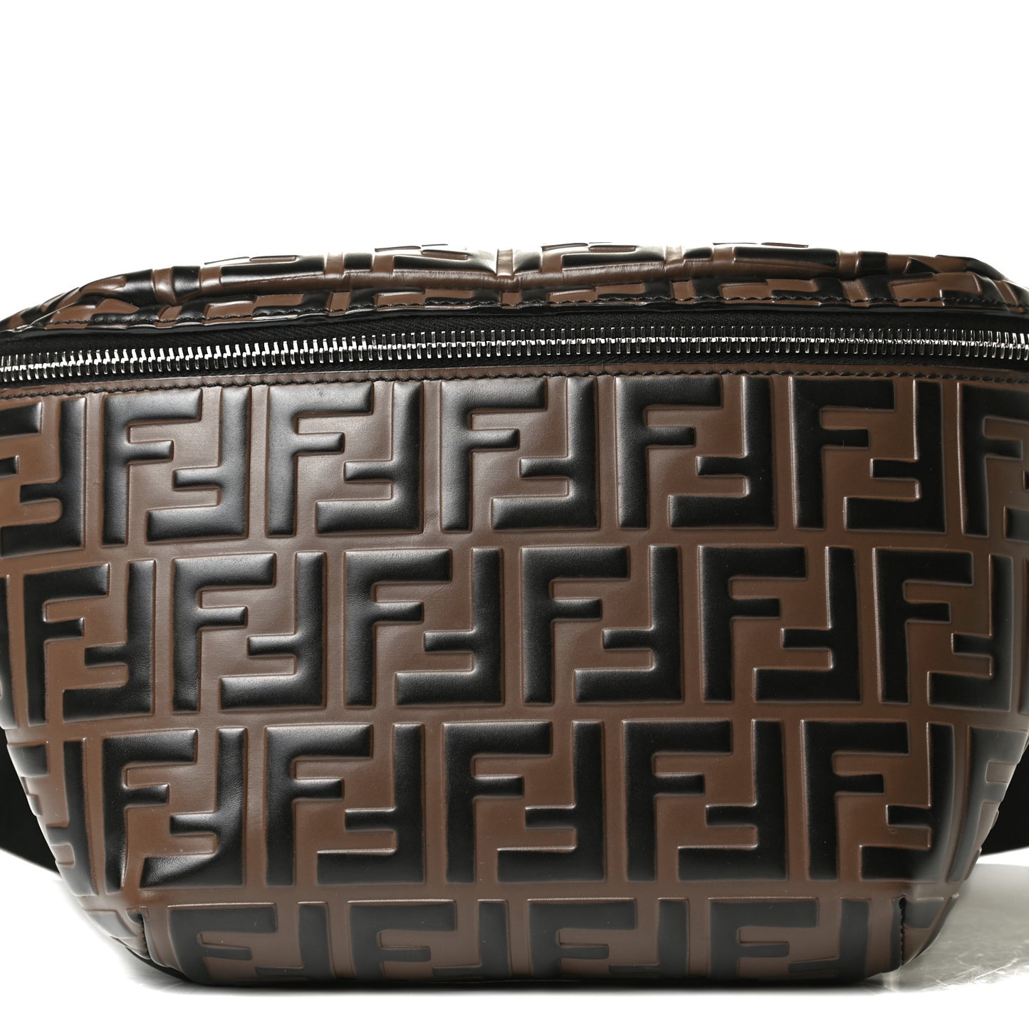 Vitello Century Bi-Color FF 1974 Embossed Belt Bag Maya Black