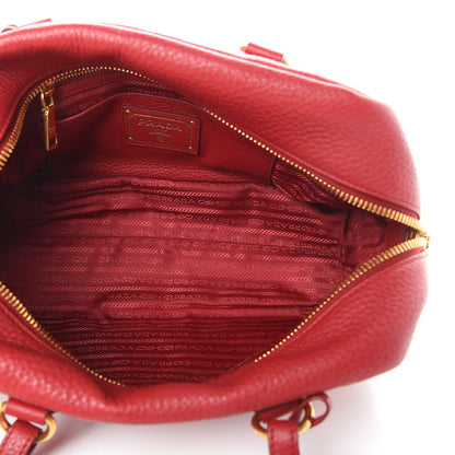 Prada Vitello Daino Bowler Scarlatto 5 of 12