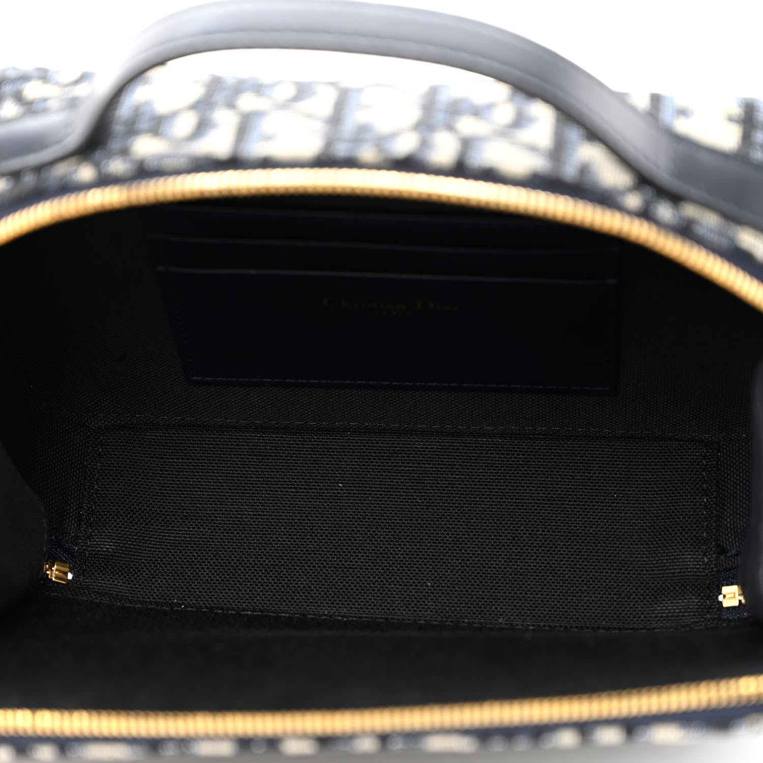 Christian Dior Oblique 30 Montaigne Top Handle Box Bag Blue 4 of 8
