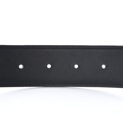 Hermes Togo Swift 42mm Constance H Belt 115 Black Chocolate 6 of 6