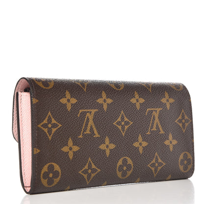 Louis Vuitton Monogram Emilie Wallet Rose Ballerine 3 of 7