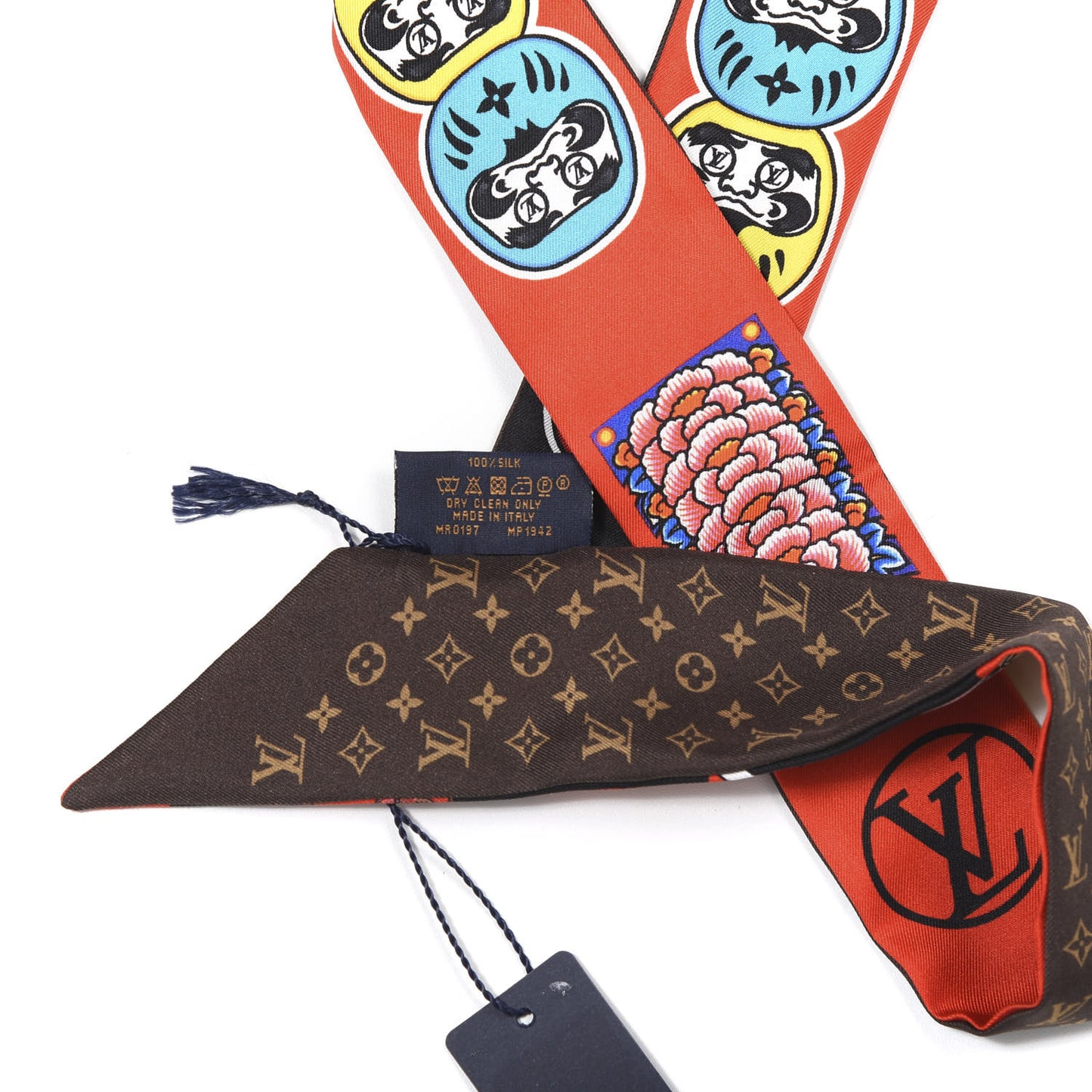 Silk Monogram Kabuki Stickers BB Bandeau Black