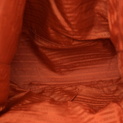 Prada Cervo Lux Chain Shoulder Bag Orange 5 of 13