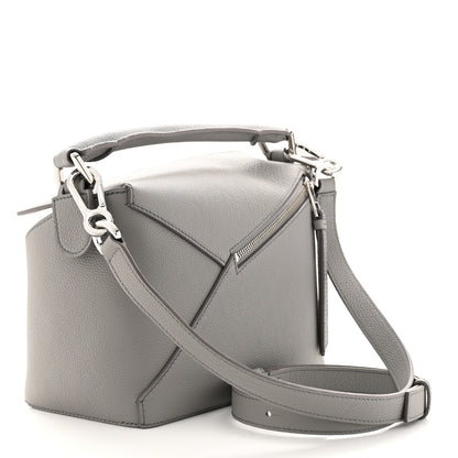 Loewe Calfskin Small Puzzle Edge Bag Pearl Grey 3 of 9