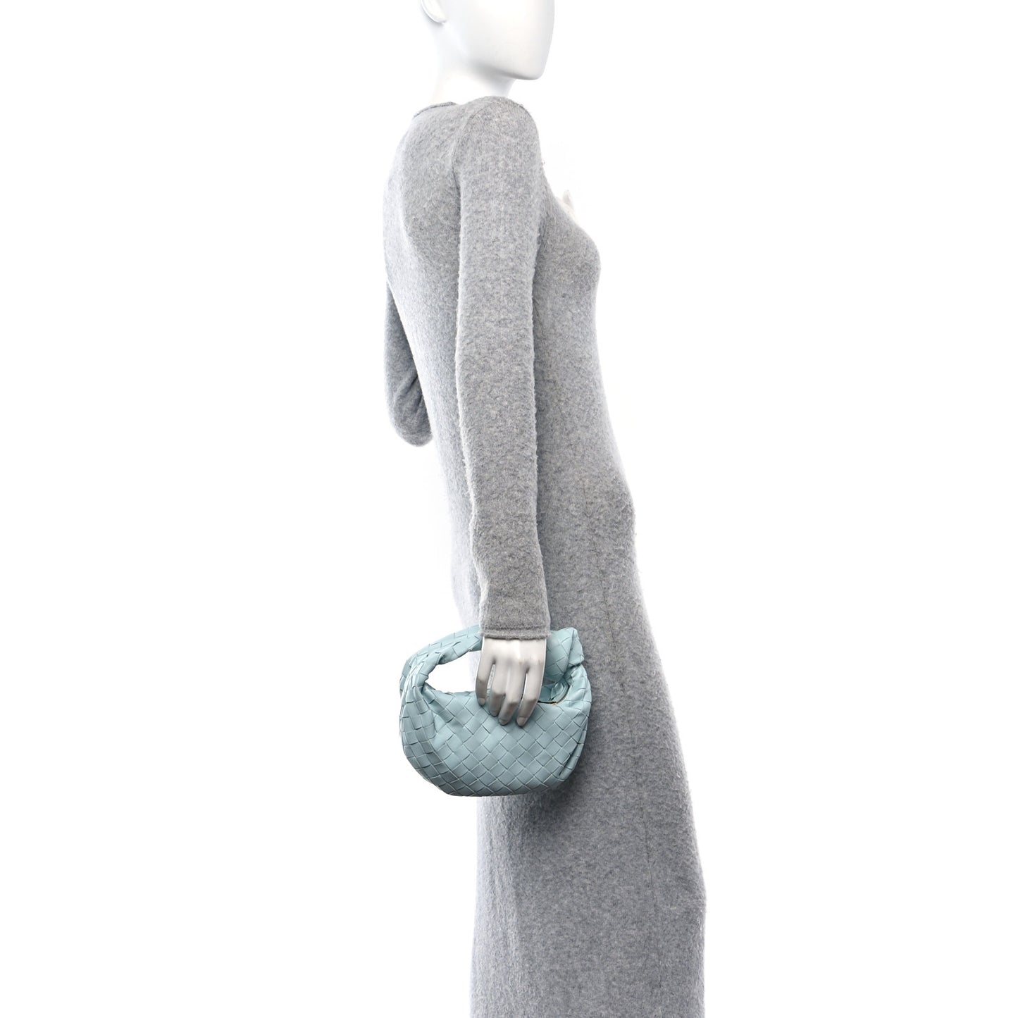 Nappa Intrecciato Mini Jodie Teal Washed