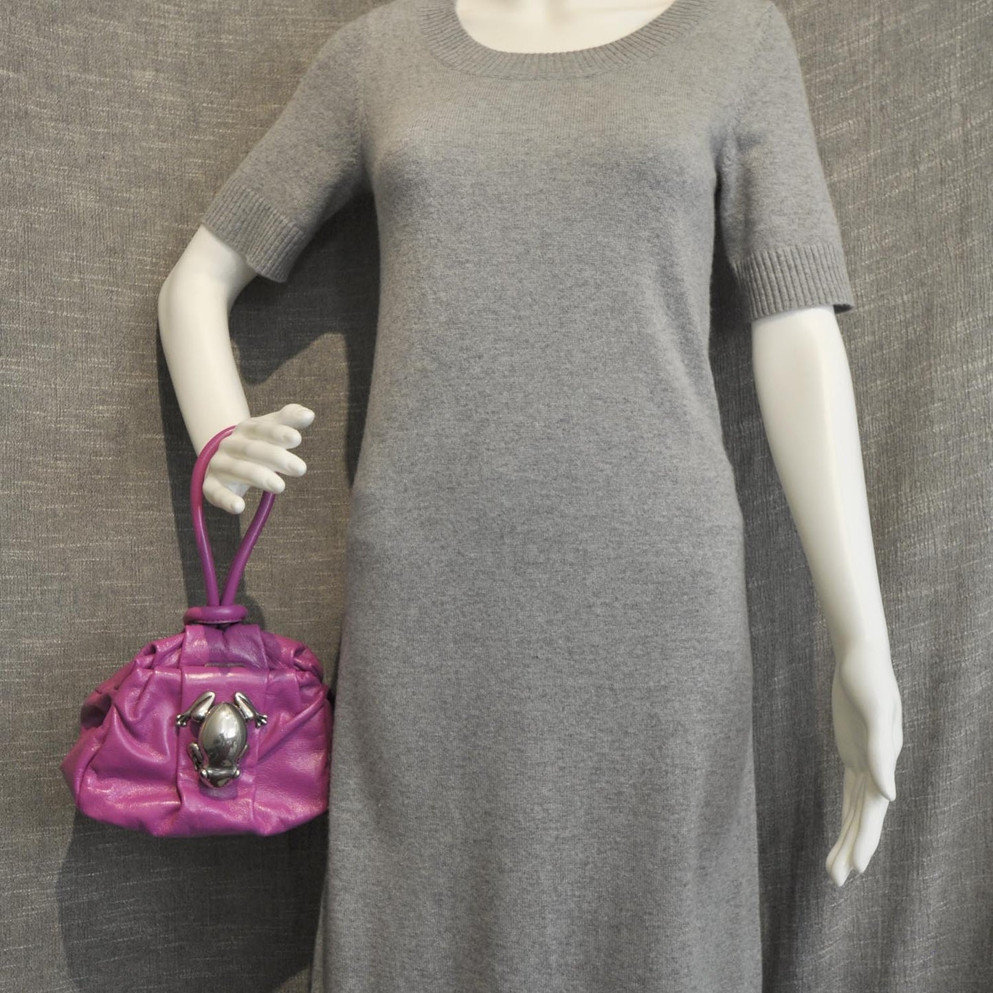 Leather Rana Frog Pouch Clutch