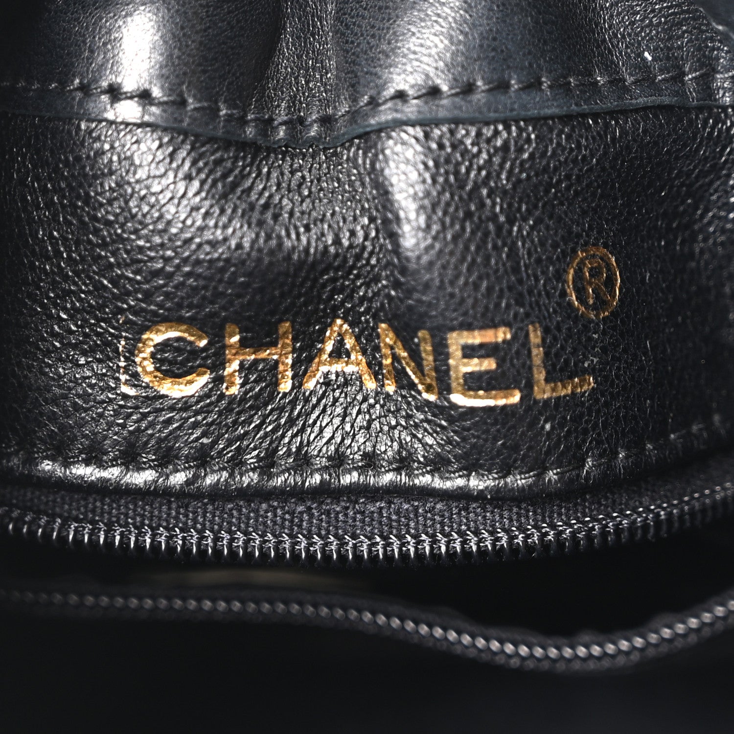 Chanel Lambskin Quilted Mini Drawstring Bucket Bag Black 5 of 10