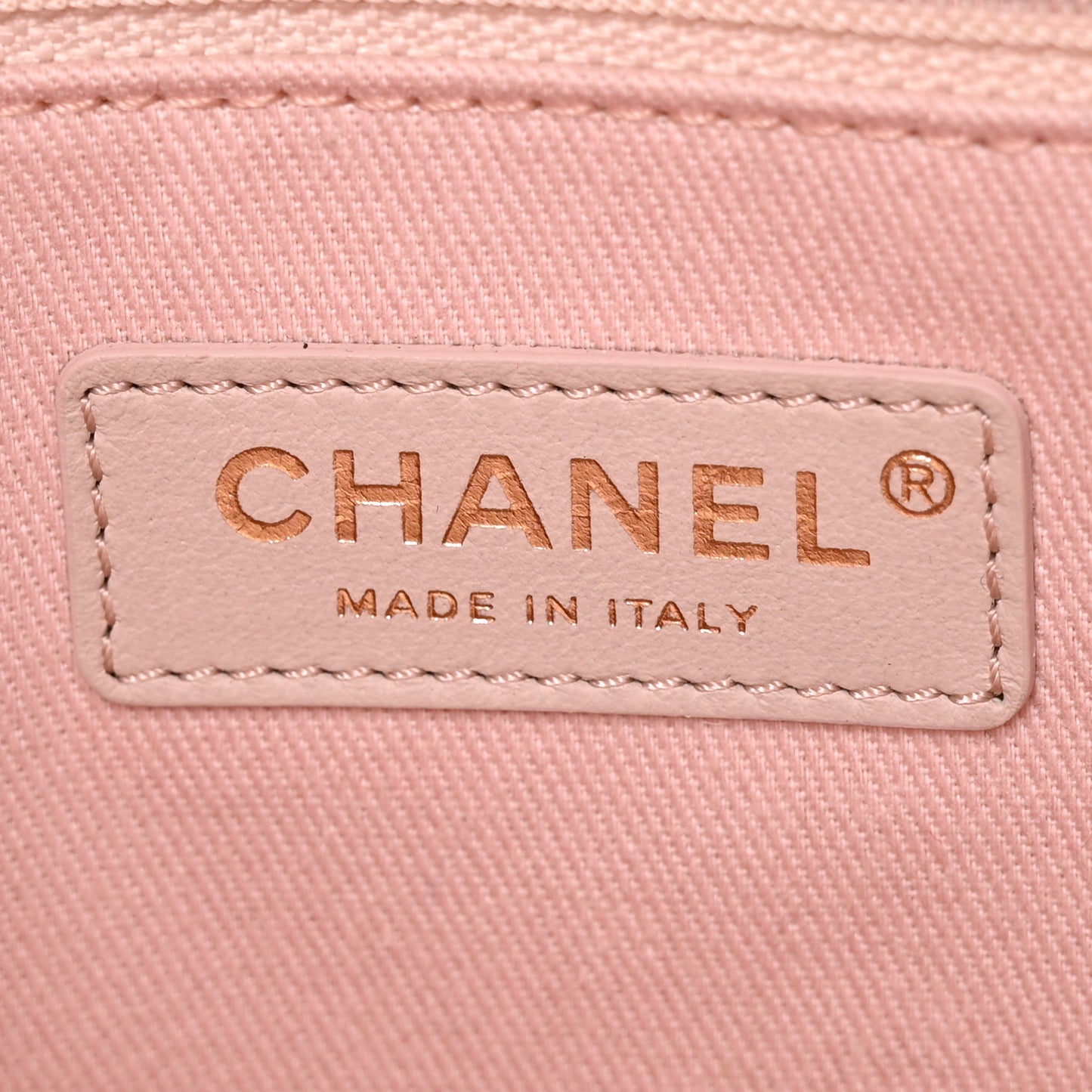 Mixed Fibers Calfskin Small Deauville Tote Rose Pink