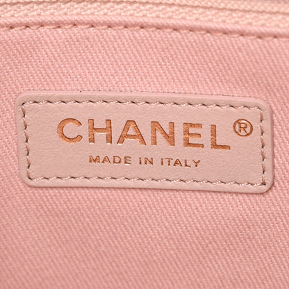 Chanel Mixed Fibers Calfskin Small Deauville Tote Rose Pink 6 of 9