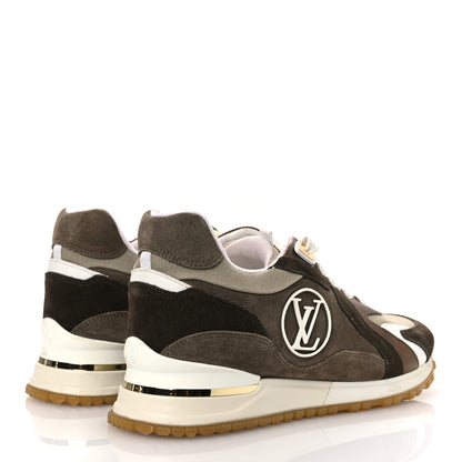 Louis Vuitton Calfskin Suede Run Away Sneakers 37.5 Kaki 5 of 14
