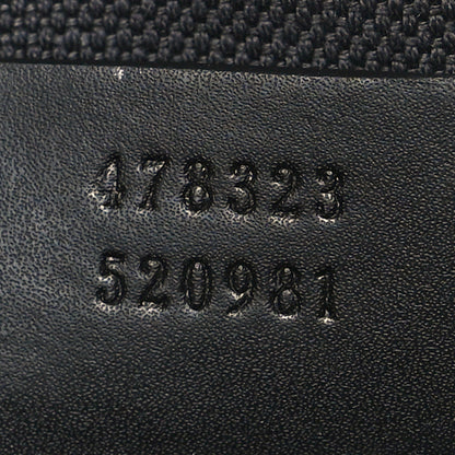 Gucci Soft GG Supreme Monogram Appia Calfskin Web Large Carry On Duffle Bag Black Grey 6 of 13