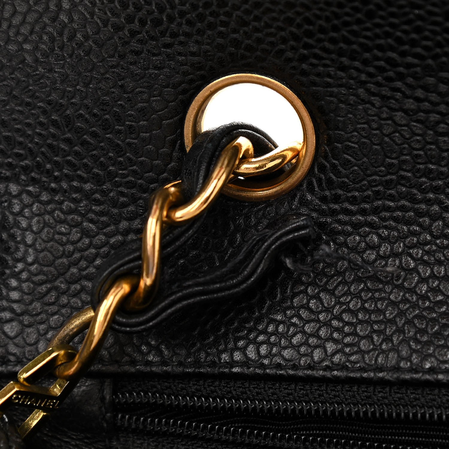Chanel Caviar Quilted Flap Shoulder Bag Black 12 of 14