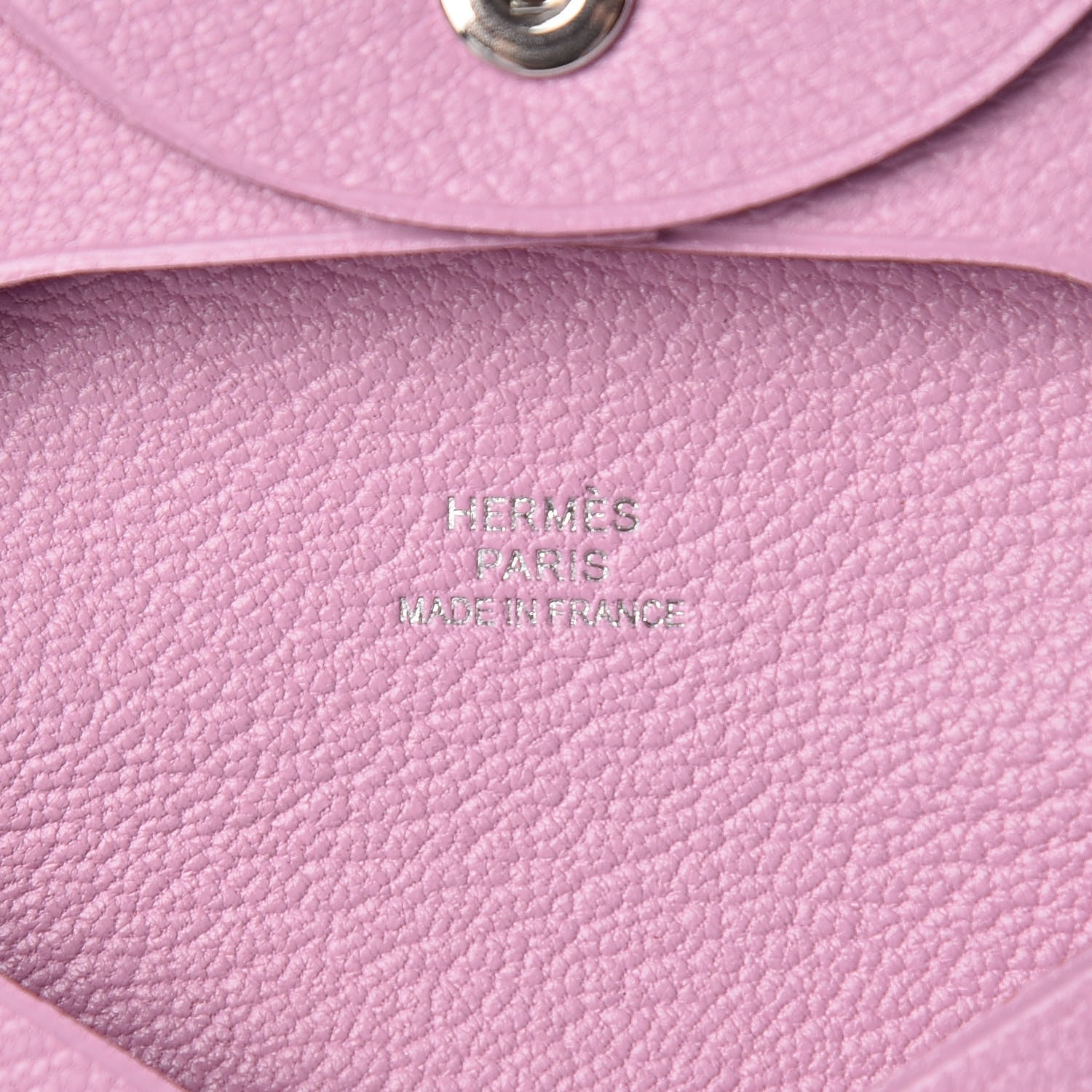 Hermes Chevre Mysore Bastia Coin Purse Mauve Sylvestre 6 of 8