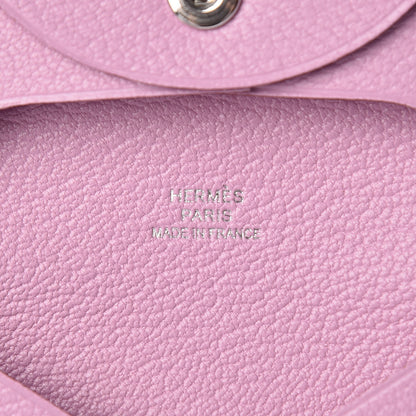 Hermes Chevre Mysore Bastia Coin Purse Mauve Sylvestre 6 of 8