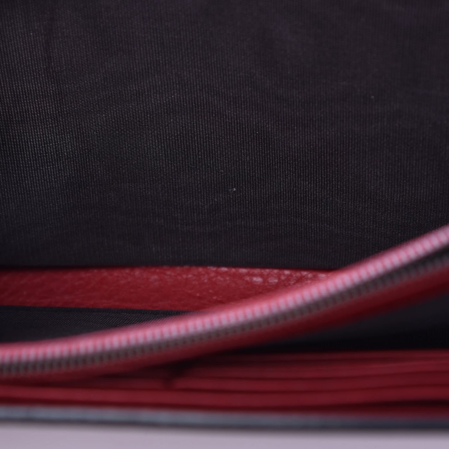 Calfskin GG Marmont Chain Wallet Vulcanic Red