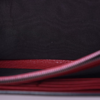 Gucci Calfskin GG Marmont Chain Wallet Vulcanic Red 11 of 12