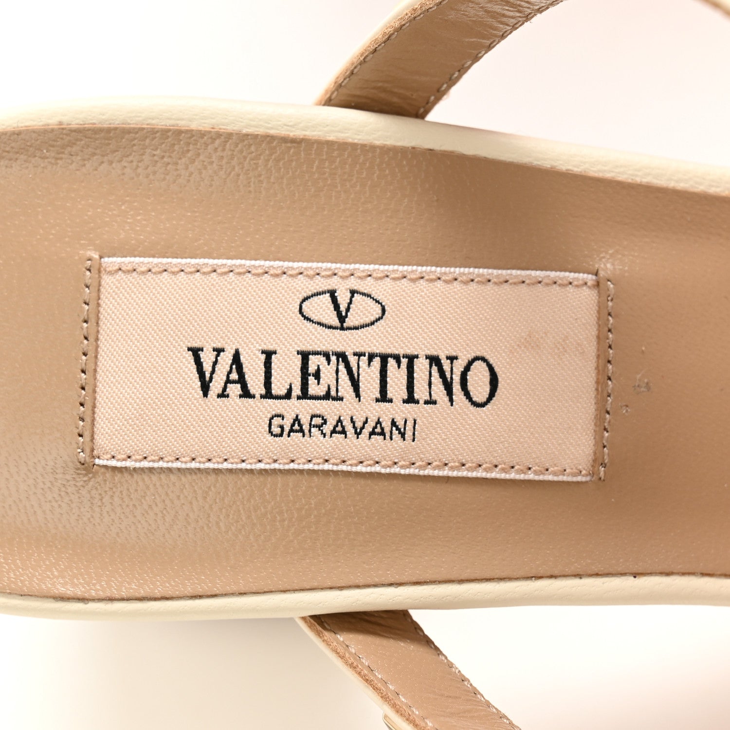 Valentino Garavani Calfskin Rockstud 60mm Caged Slide Sandals 36 Optic White 6 of 11