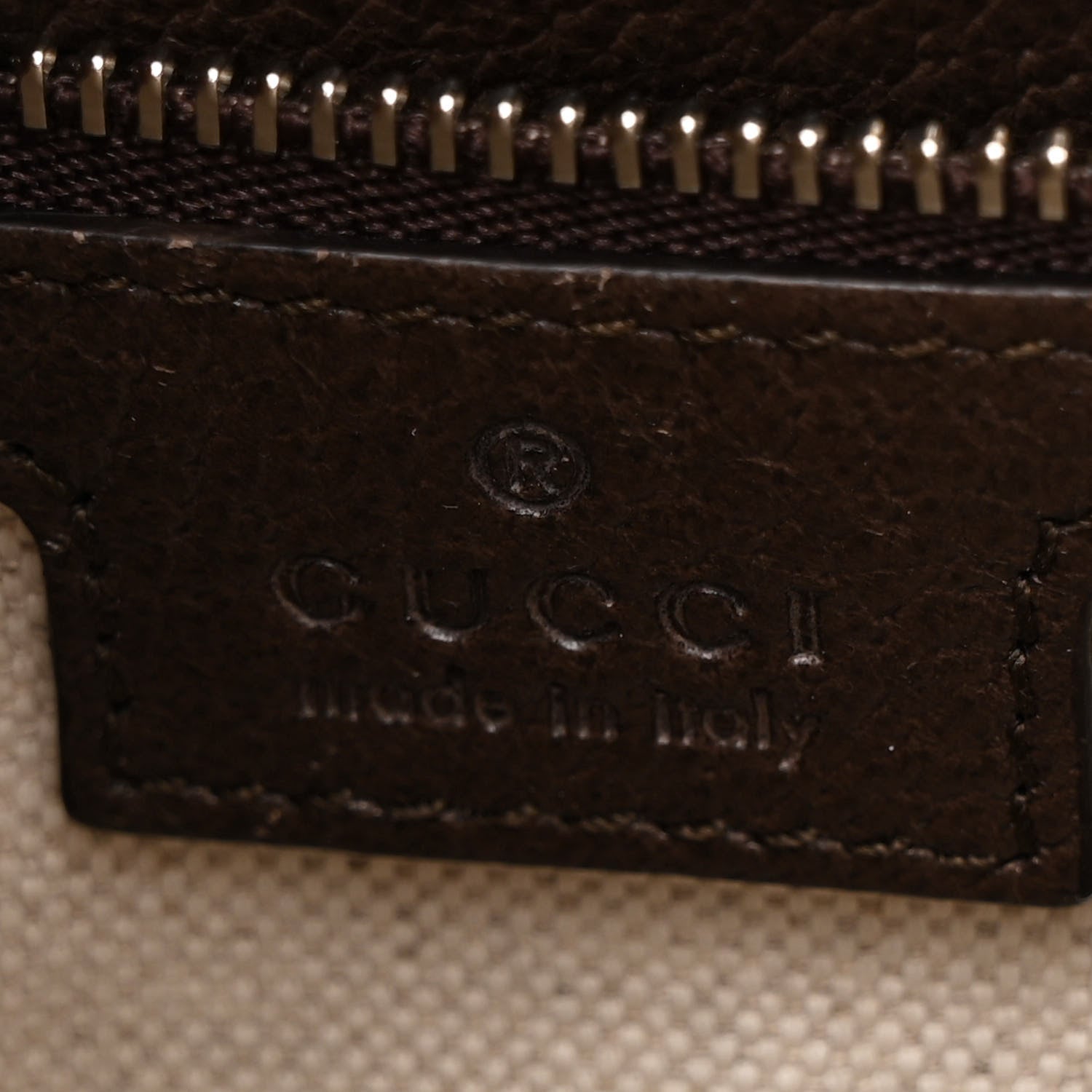 Gucci GG Supreme Monogram Textured Calfskin Web Large Attache Shoulder Bag  Beige Blue 6 of 11