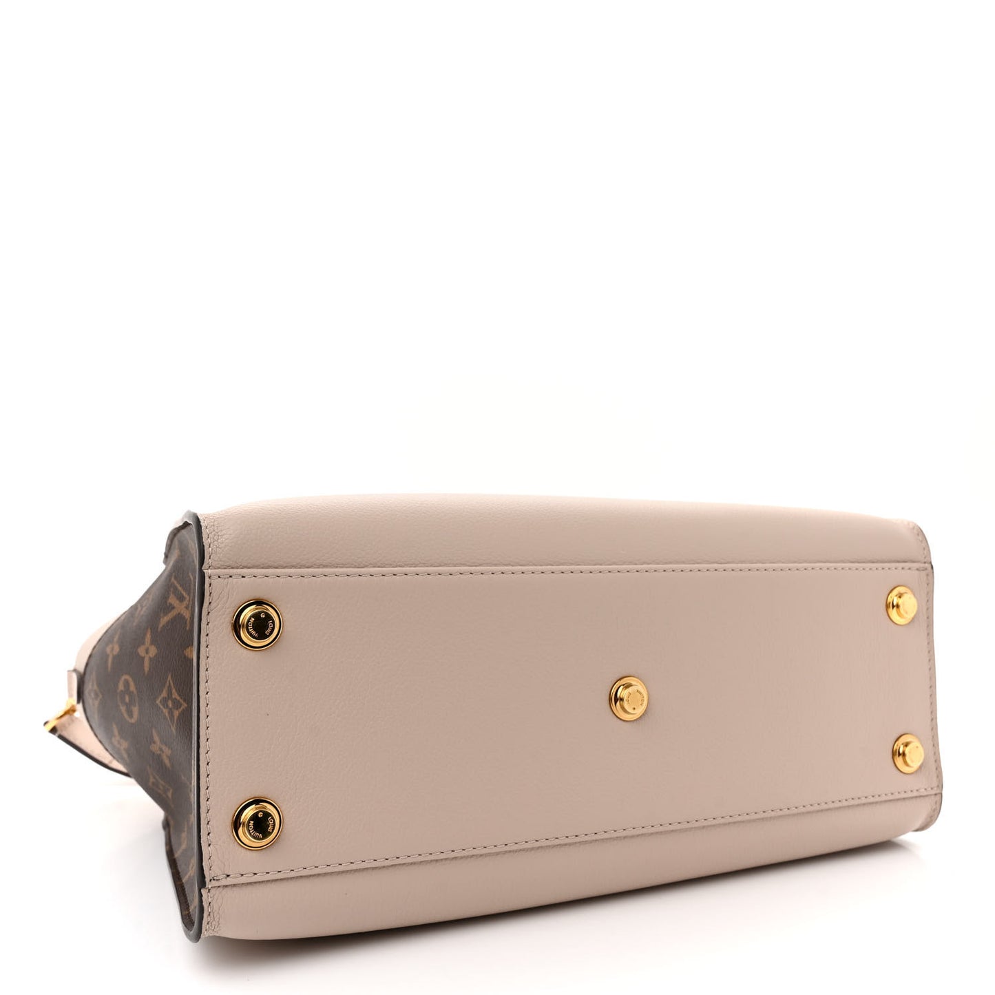 Calfskin Monogram On My Side MM Greige