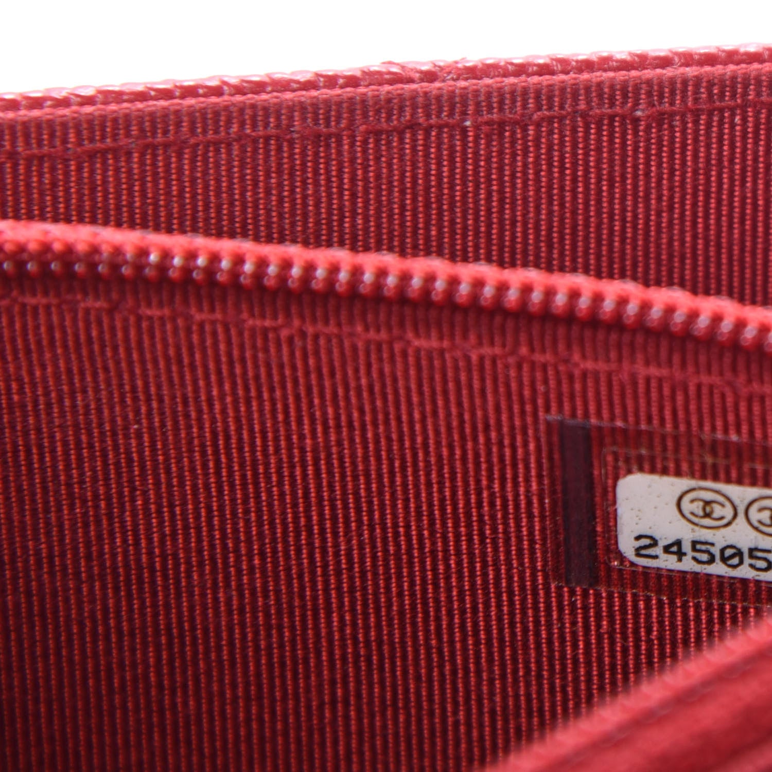 Chanel Caviar Quilted Square Wallet On Chain WOC Dark Red 10 of 11
