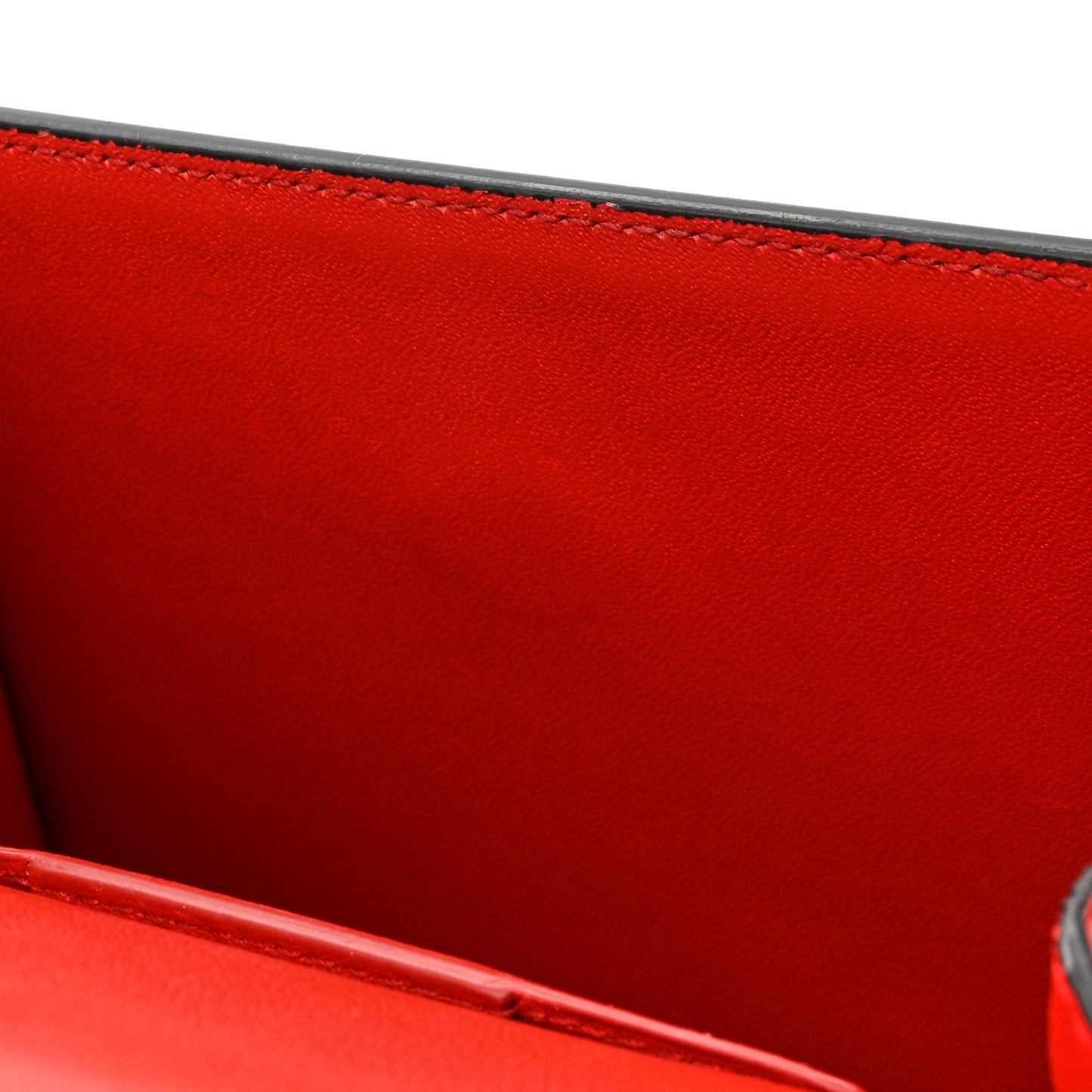 SALVATORE FERRAGAMO Calfskin Gancini Mini Boxyz Red