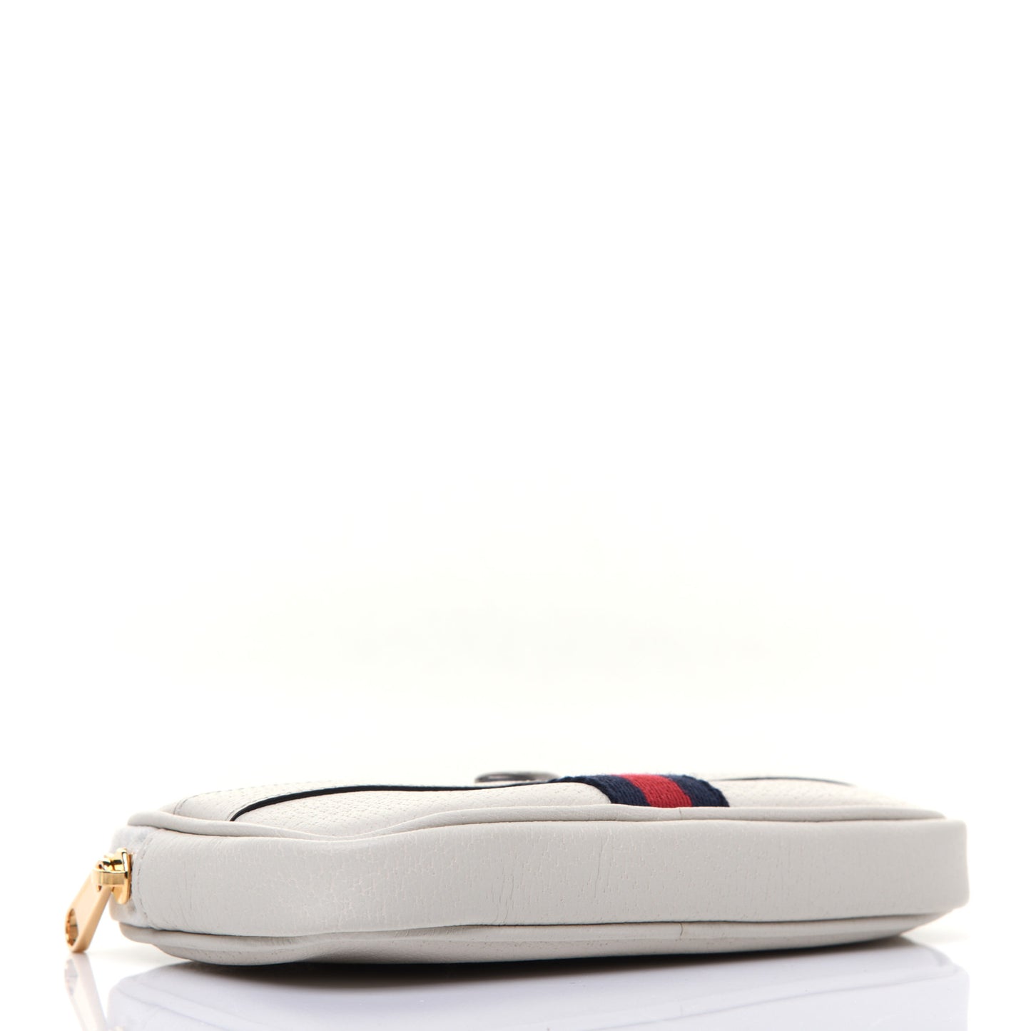 Grained Calfskin Ophidia Belted iPhone Case 85 34 White