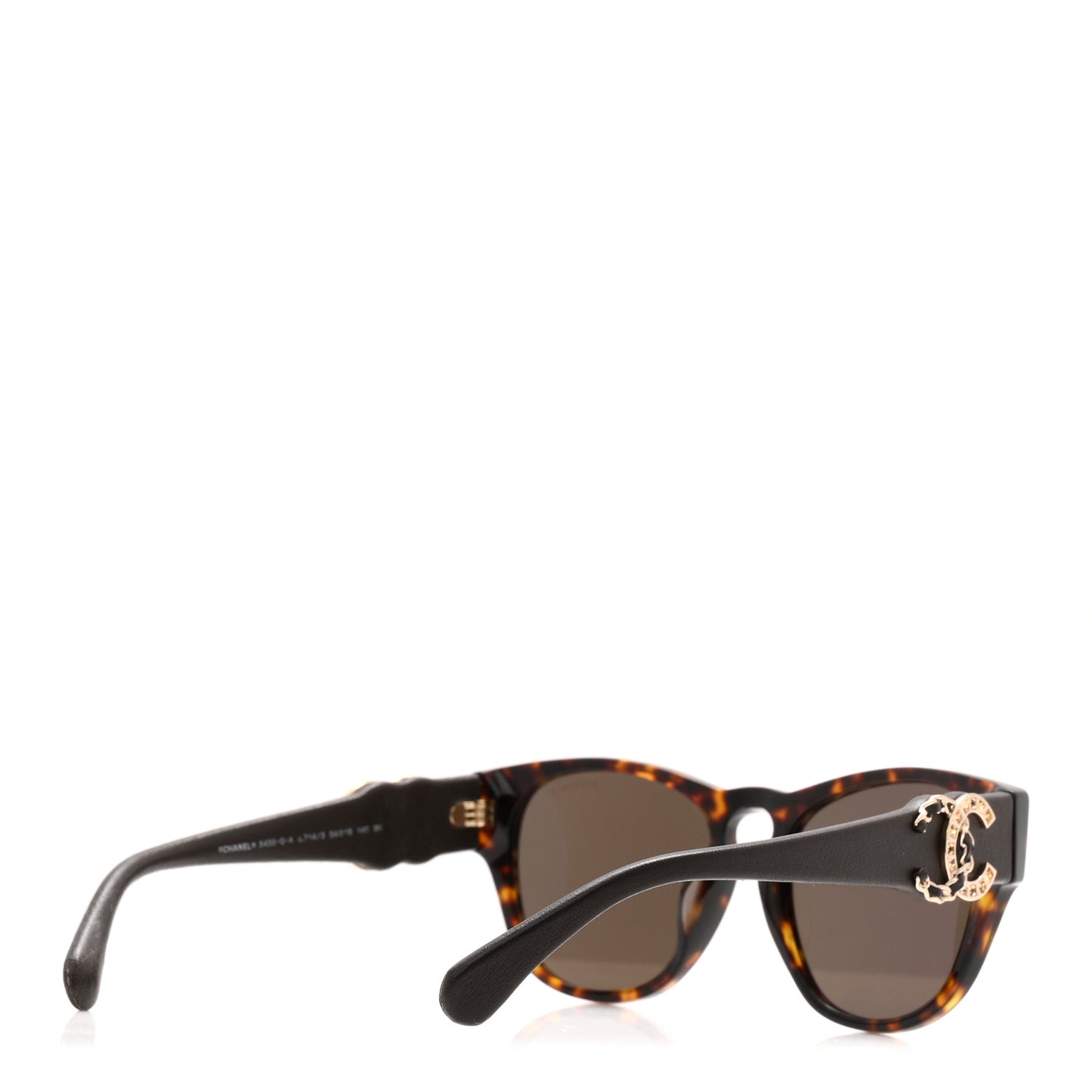 Crystal Lambskin CC Sunglasses 5455-Q-A Tortoise